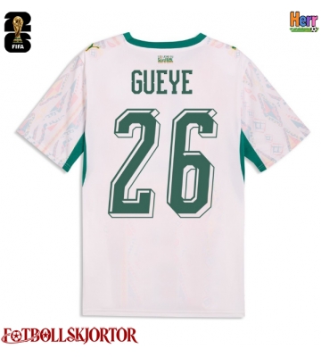 Senegal Pape Gueye #26 Hemmatröja VM 2026 Kortärmad